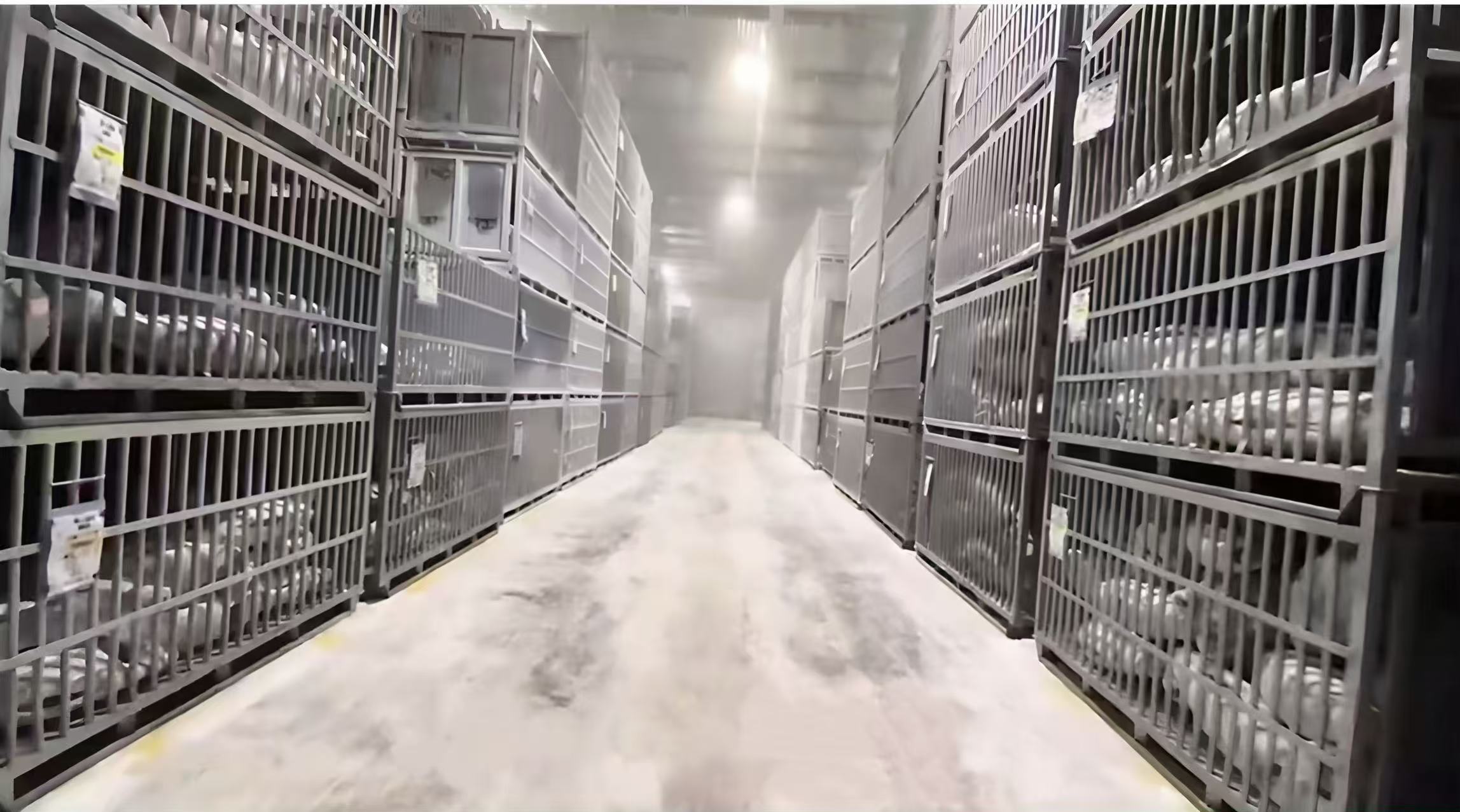 Ultra-low temperature freezer room for research